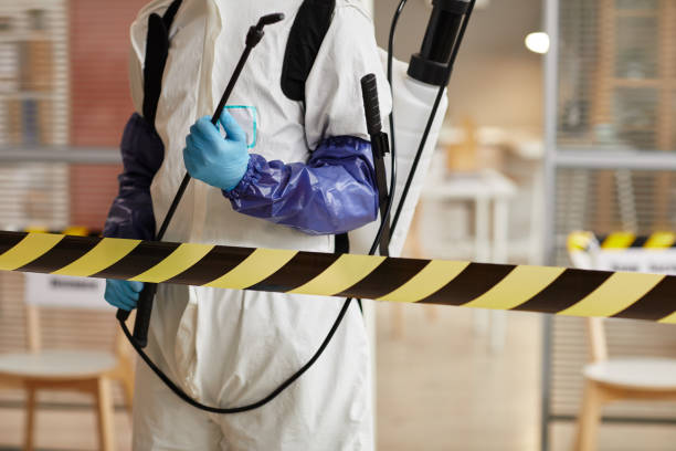 Professional Biohazard Cleanup technician working in Puyallup, WA